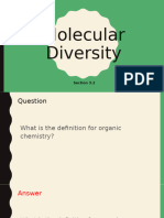 3.2 Molecular Diversity