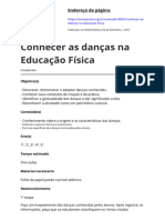 Conhecer As Dancas Na Educacao Fisica