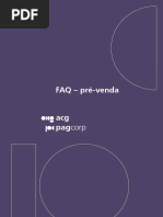 FAQ - Pré-Venda Acg