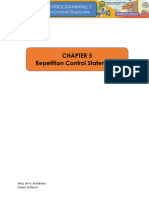 Chapter 5 Repetition Control Structures