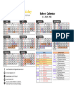 School Calendar AY 2024-2025 With Sabbath Holidays