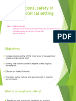 Occupational Safety in Clinical Setting 1.0