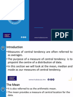 Engineering - Measures of Central Tendency and Measures of Position - 2024