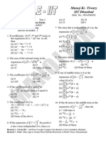 01 Binomial Theorem & Sequence Series. Class - 11