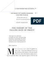 The Theory of The Falling Rate of Profit (Geoff Hodgson)