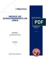 Reporte de Práctica Medios de Almacenamiento en Línea