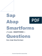 SAP Abap Smartforms Questions