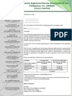 11th ACSM ORNAP Iloilo Chapter Invitation Letter