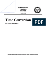 US Navy Course NAVEDTRA 14252 - Time Conversion