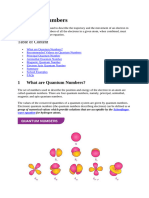 Quantum Numbers