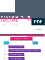 Management of Prolapse