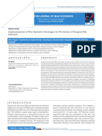 Implementation of Peri-Operative Strategies For Prevention of Surgical Site