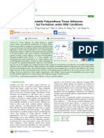 Zhao Et Al 2021 Mussel Inspired Injectable Polyurethane Tissue Adhesives Demonstrate in Situ Gel Formation Under Mild