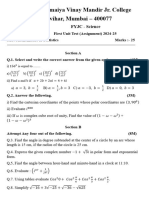 Maths (Sci) - Assignment 2024