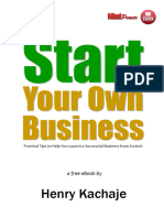 Henry Kachaje... Start Your Own Business!!