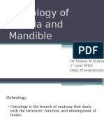 Osteology of Maxilla and Mandible