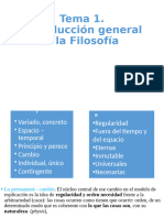 Tema 1 Introducción A La Filosofía y Lugar de La Metafísica