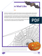 T 1691652499 Esl Halloween Mad Libs Teens A2 b1 - Ver - 1