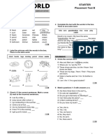 WWAm Starter Tests Placement GroupB