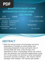 Bluetooth Based Home Automation System Using Cell Phone