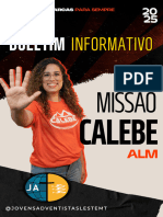 Boletim Informativo Missão Calebe 2025 - Pastores