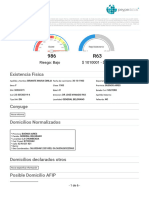 Existencia Fisica: Riesgo: Bajo $ 1010001 - $ 1060000