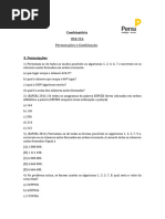 Combinatória - Permutações e Combinação