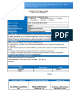 Activity Proposal Template