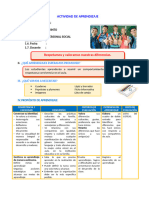 D3 A3 SESION PS. Respetamos y Valoramos Nuestras Diferencias.