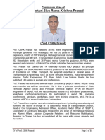 Complete Biodata of Prof CSRK Prasad