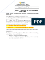 Lista 1a UNIDADE - Valendo Pontos Da 1a Unidade