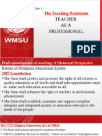 PED 100 Topic 2 of Teaching Profession