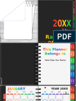 Undated Rainbow Planner 