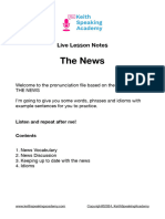 The News - Lesson Notes