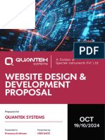 Quantek Systems Website Design & Development Proposal