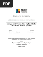 Design and Simulate A Hybrid Solar and Wind Power System - Varun Niranjan Nayak