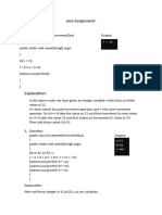 Java Assignment