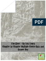 The Giver: Chapter by Chapter Multiple Choice Quiz and