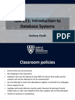 SMC Introduction To Databases 1st Class