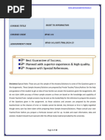 Bpae 141 em Solved Assignment 2024 25