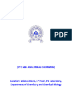 CYC 518 ANALYTICAL CHEMISTRY MSC 3rd SEM