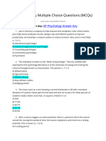 AP Psychology Practice MCQs Form