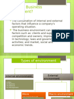 Lecture 6 - Business Environment