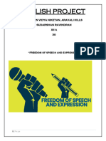 Freedom of Speech - Sudarshan R