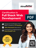 IIT X Certification in Full Stack Web Development - AlmaBetter Brochure 2024