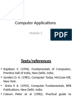 Computer Applications - Module1