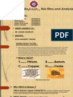 Fabrication of YBa2Cu3O7-x Thin Films and Analysis