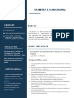 Blue Simple Professional CV Resume