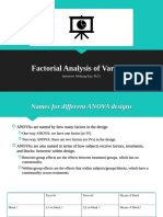 Factorial ANOVA