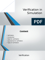 Verification in Simulation